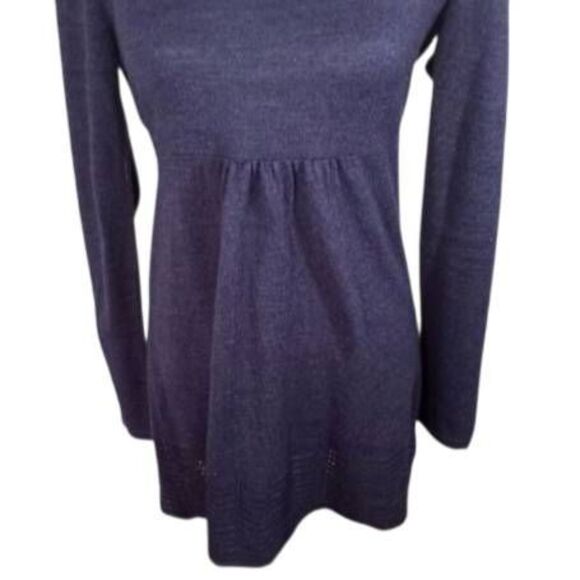 DAISY FUENTES NAVY SWEATER TUNIC SZ.M EUC. - Picture 4 of 7